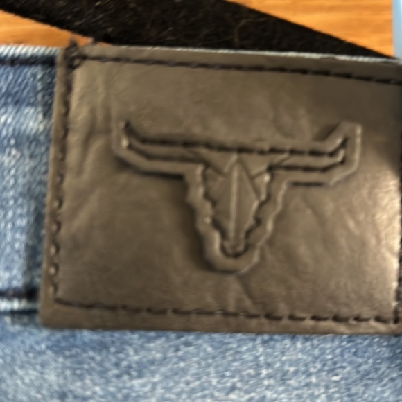 Super Comfy jeans with leopard print insets/ ripped parts, Lucky & Blessed brand - Picture 6 of 6